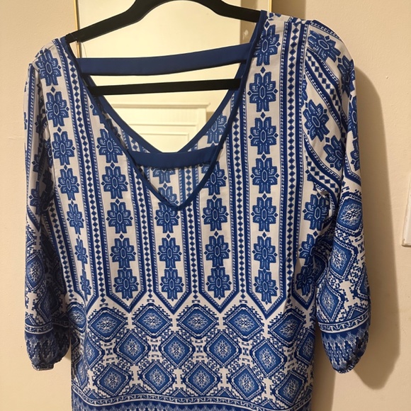 Myan Boho Aztec-Printed Top - Picture 3 of 6